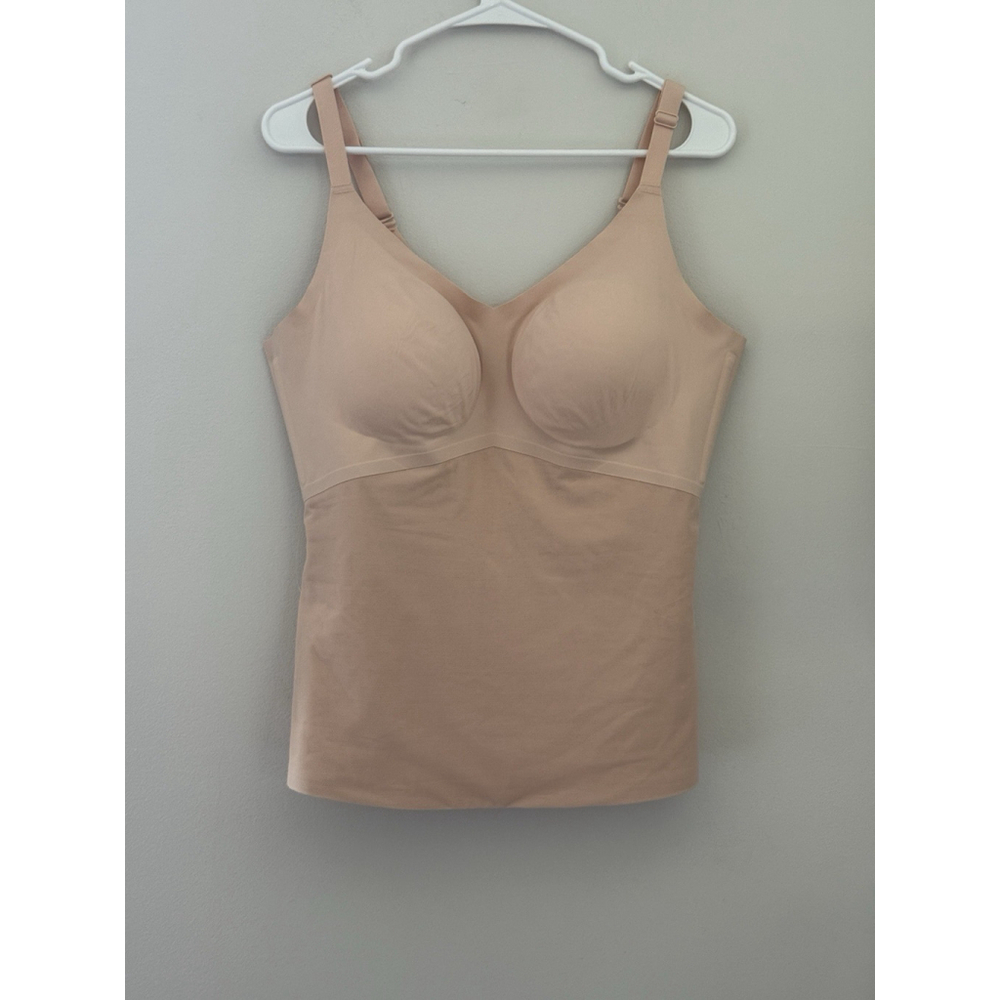 Honeylove Shapewear Cami Top Women's Plus Sz 1X Beige Adjustable Straps